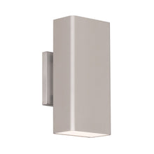 Load image into Gallery viewer, Edgey Outdoor LED Wall Light in Brushed Aluminum.
