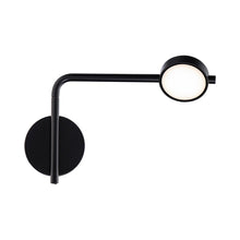 Load image into Gallery viewer, Elbo LED Swing Arm Wall Light in Black.

