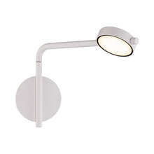 Load image into Gallery viewer, Elbo LED Swing Arm Wall Light in White.
