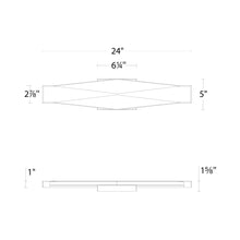 Load image into Gallery viewer, Enigmatic LED Vanity Wall Light - line drawing.

