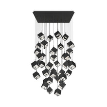 Load image into Gallery viewer, Ice Cube Square LED Multi Pendant Light in Black (41-Light).
