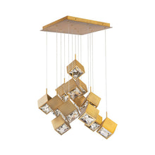 Load image into Gallery viewer, Ice Cube Square LED Multi Pendant Light in Detail.
