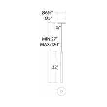 Load image into Gallery viewer, Jedi LED Mini Pendant Light - line drawing.
