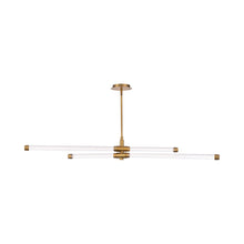 Load image into Gallery viewer, Jedi LED Pendant Light in Aged Brass (44-Inch).
