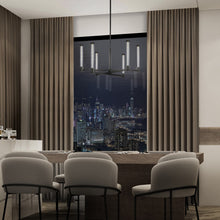 Load image into Gallery viewer, Jedi LED Pendant Light in dining room.
