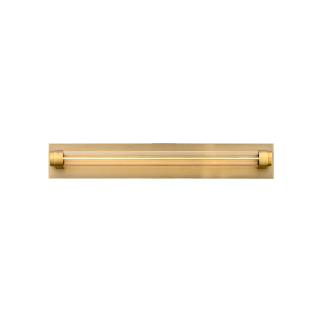 Jedi LED Vanity Wall Light in Aged Brass (20-Inch).