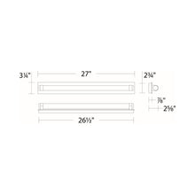 Load image into Gallery viewer, Jedi LED Vanity Wall Light - line drawing.
