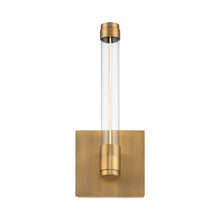 Load image into Gallery viewer, Jedi LED Wall Light in Aged Brass.
