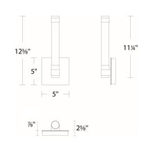 Load image into Gallery viewer, Jedi LED Wall Light - line drawing.
