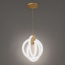 Load image into Gallery viewer, Knot LED Pendant Light in Detail.
