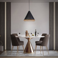 Load image into Gallery viewer, Lacey LED Pendant Light in dining room.
