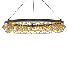 Load image into Gallery viewer, Lacey Round LED Pendant Light in Detail.
