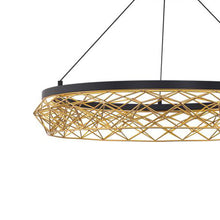 Load image into Gallery viewer, Lacey Round LED Pendant Light in Detail.

