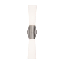 Load image into Gallery viewer, Locke LED Bath Wall Light in Brushed Nickel (Large).
