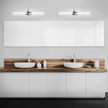 Load image into Gallery viewer, Loophole LED Vanity Wall Light in bathroom.
