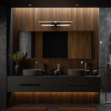 Load image into Gallery viewer, Melody LED Bath Wall Light in bathroom.
