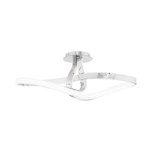 Load image into Gallery viewer, Mobius LED Flush Mount Ceiling Light in Chrome.
