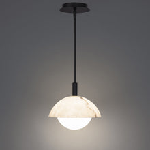 Load image into Gallery viewer, Moonstone LED Pendant Light in Detail.
