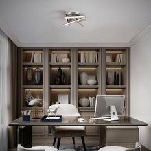 Load image into Gallery viewer, Parallax LED Flush Mount Ceiling Light in office.
