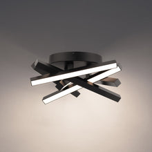 Load image into Gallery viewer, Parallax LED Flush Mount Ceiling Light in Detail.
