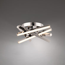 Load image into Gallery viewer, Parallax LED Flush Mount Ceiling Light in Detail.
