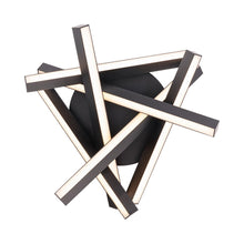 Load image into Gallery viewer, Parallax LED Flush Mount Ceiling Light in Detail.
