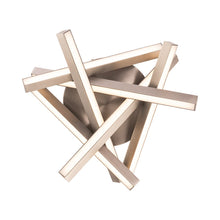 Load image into Gallery viewer, Parallax LED Flush Mount Ceiling Light in Detail.
