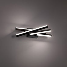 Load image into Gallery viewer, Parallax LED Vanity Wall Light in Detail.
