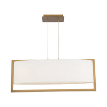 Load image into Gallery viewer, Park Avenue LED Mini Pendant Light in Aged Brass (31-Inch).
