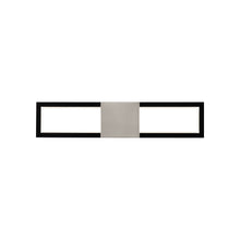 Load image into Gallery viewer, Peekaboo LED Bath Wall Light in Black/Brushed Nickel (22-Inch).

