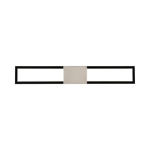 Load image into Gallery viewer, Peekaboo LED Bath Wall Light in Black/Brushed Nickel (32-Inch).
