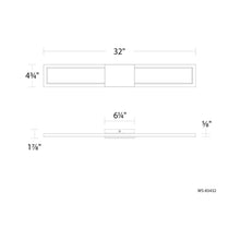 Load image into Gallery viewer, Peekaboo LED Bath Wall Light - line drawing.
