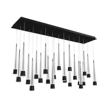 Load image into Gallery viewer, Quill LED Linear Multi Pendant Light in Black (23-Light).
