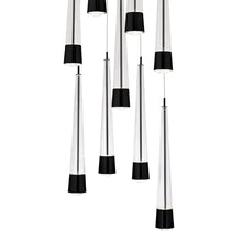Load image into Gallery viewer, Quill Round LED Multi Pendant Light in Detail.
