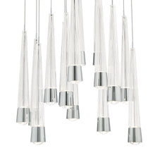 Load image into Gallery viewer, Quill Round LED Multi Pendant Light in Detail.
