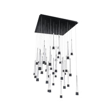 Load image into Gallery viewer, Quill Square LED Multi Pendant Light in Black (41-Light).
