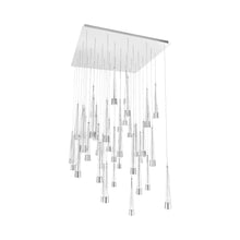 Load image into Gallery viewer, Quill Square LED Multi Pendant Light in Chrome (41-Light).
