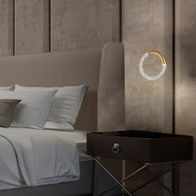 Load image into Gallery viewer, Ringlet LED Pendant Light in bedroom.
