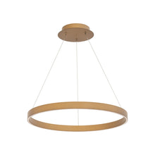 Load image into Gallery viewer, Sirius LED Pendant Light in Aged Brass (24-Inch).
