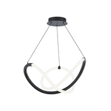 Load image into Gallery viewer, Solo LED Pendant Light in Black (24-Inch).
