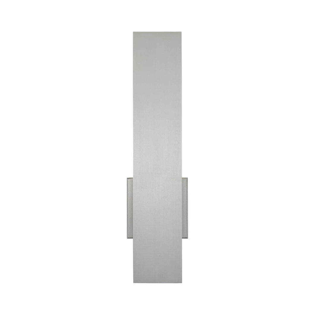 Stag Outdoor LED Wall Light in Brushed Aluminum (3000K).