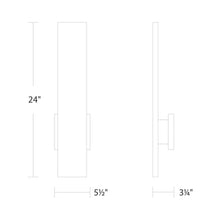 Load image into Gallery viewer, Stag Outdoor LED Wall Light - line drawing.
