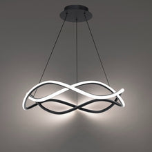 Load image into Gallery viewer, Swerve LED Chandelier in Detail.
