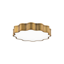 Load image into Gallery viewer, Vaughan LED Flush Mount Ceiling Light in Aged Brass (Small).
