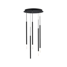 Load image into Gallery viewer, Viggo Round LED Multi Pendant Light (24-Inch/5-Light).
