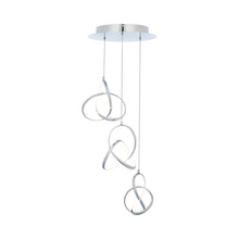 Load image into Gallery viewer, Vornado LED Multi Pendant Light in Chrome (3-Light).
