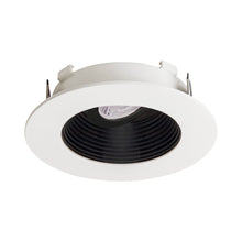 Load image into Gallery viewer, Flexa™ 4&quot; Round Baffle in Black (White Ring).

