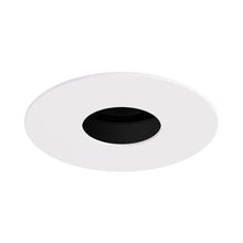Load image into Gallery viewer, Pex™ 3&quot; Round Adjustable Pinhole in Black with White Trim.
