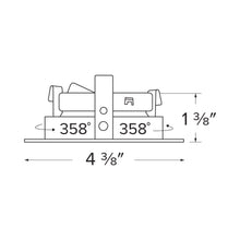 Load image into Gallery viewer, Pex™ 3&quot; Round Adjustable Pinhole - line drawing.
