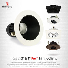 Load image into Gallery viewer, Pex™ 3&quot; Round Adjustable Reflector Wall Wash in Detail.
